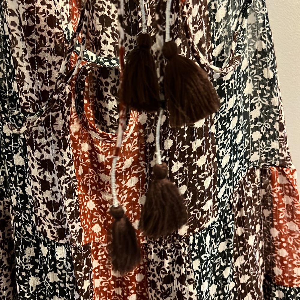 ✨HP✨ NWTS ANTHRO A-LINE TIERED DRESS (L) - Picture 12 of 16